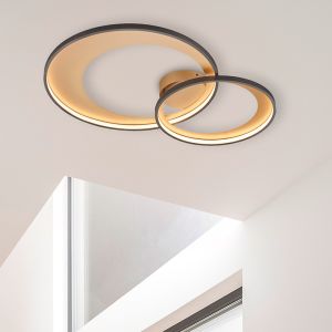Schwarze Deckenlampe Modern, Kendi, 36W, 3000K LED