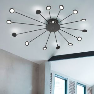 Schwarze Deckenlampe Modern, Florian, 2,6W, 3000K LED