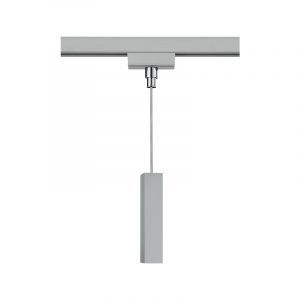 Hängender Adapter für 2-Phasen-Schienenbeleuchtung, grau