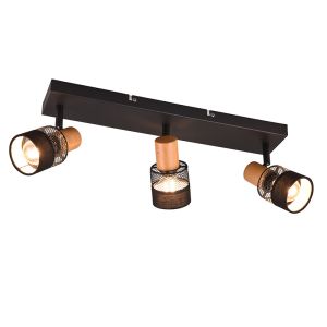 Schwarze Deckenstrahler Retro, Solmaz