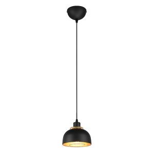 Schwarze Pendelleuchte Industrial, Sylvano