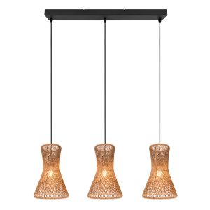 Papier Pendelleuchte Schwarz, Qasim