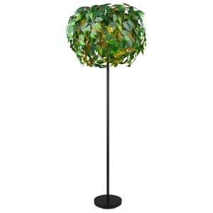 Grüne Stehlampe Design, Urwa, mit Schalter