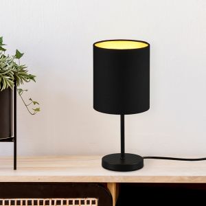 Goldene Tischleuchte Modern, Zoe, mit Schalter