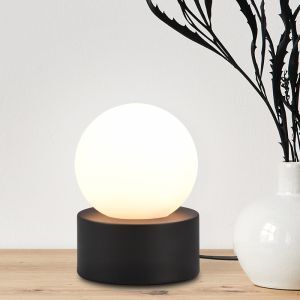 Schwarze Tischleuchte Modern, Mirjam, mit Schalter