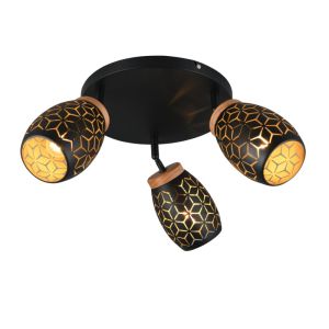 Schwarze Deckenstrahler Modern, Delana