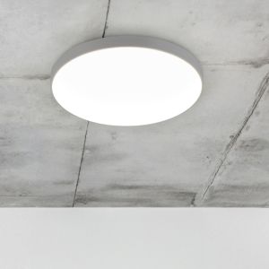 Graue Deckenlampe Kunststoff, Sharde, 18W, 4000K LED, IP44