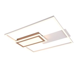Graue Deckenlampe Design, Shun, 32W, warm- bis kaltweiß einstellbare LED