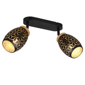 Schwarze Deckenstrahler Modern, Delana