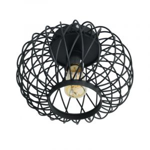 Industrielle Deckenlampe Schwarz, Asli