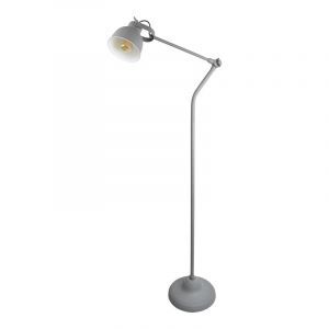 Industrielle Stehlampe Grau, Redon, mit Schalter