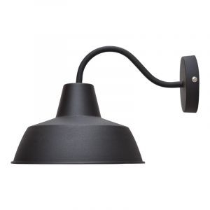 Industrielle Wandleuchte Schwarz, Fenpe