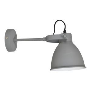 Industrielle Wandleuchte Grau, Locker