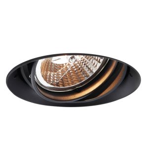 Moderne Trimless Einbaustrahler Schwarz, Wilhelm, GU10 AR111
