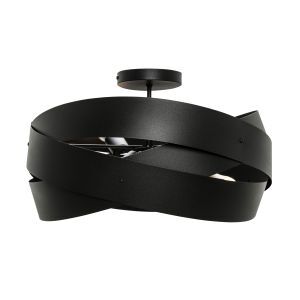 Moderne Deckenleuchte Schwarz, Tanno