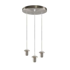 Aluminium Pendelleuchte ohne Schirm Chrom, Rika