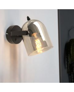 Design Wandstrahler Grau, Clyde