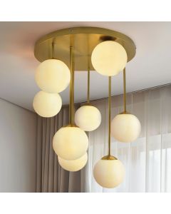 Design Deckenleuchte Messing, Stacy