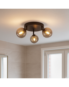 Moderne Badezimmer Deckenleuchte Schwarz, Amer, IP44