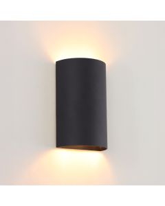 Moderne Wandleuchte Schwarz, Perry