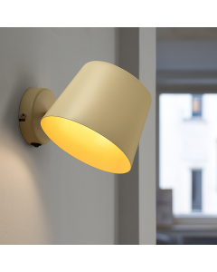 Moderne Wandstrahler Beige, Rinke, mit Schalter