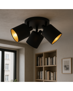 Schwarze Deckenstrahler Modern, Koge