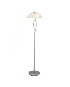 Glas Stehlampe Chrom, Ishara, mit Schalter