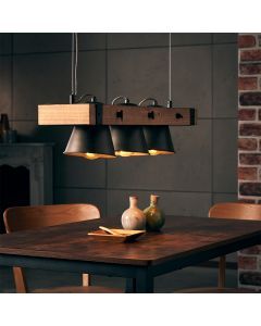 Holz Pendelleuchte Braun, Audrey