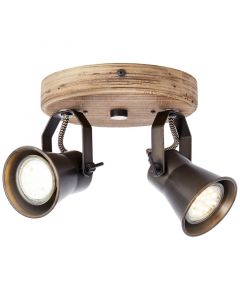 Holz Deckenstrahler Braun, Carolyn