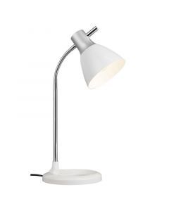Design Schreibtischlampe Weiß, Liberty, mit Schalter