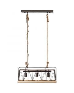 Holz Pendelleuchte Silber, Iris