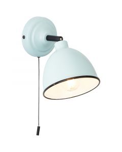 Antik Wandstrahler Blau, Anouk, mit Zugschalter