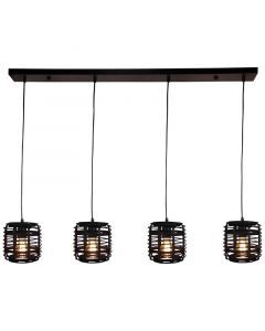 Holz Pendelleuchte Schwarz, Deacon