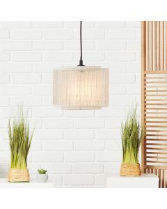 Landhaus Pendelleuchte Beige, Gerbert