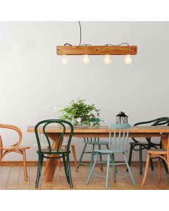 Holz Pendelleuchte Braun, Rasha