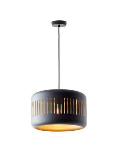 Industrielle Pendelleuchte Schwarz, Veronika