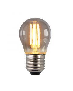 Dimmbare E27 LED Lampe, P45, 3w, Rauchglas, 2200K