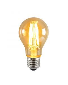 Dimmbare E27 LED Lampe, A60, 5W, Braunglas, 2400K