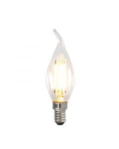 Dimmbare E14 LED Spitze kerze, 3w, transparent Glas, 2700k