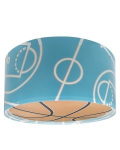 Blaue Kinderzimmer Deckenleuchte Kunststoff, Basketball