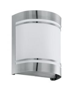 Silberne moderne Außenleuchte Glas, Aartje, IP44