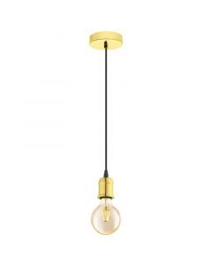 Messing vintage Pendelleuchte Metall, Christel
