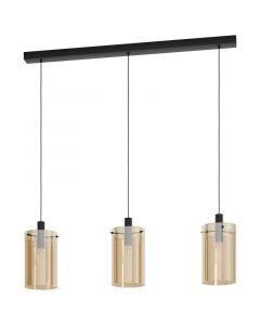 Bernstein moderne Pendelleuchte Glas, Ritesh