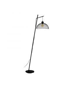 Schwarze industrielle Stehlampe Stahl, Ritish, mit Schalter