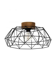 Holz Deckenlampe Schwarz, Joseline