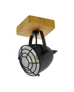 Holz Deckenstrahler Braun, Pasquale