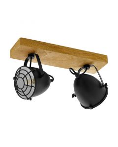 Holz Deckenstrahler Braun, Pasquale