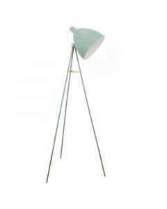 Grüne industrielle Stativlampe Metall, Jezebel, mit Zugschalter