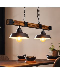 Holz Pendelleuchte Braun, Josia
