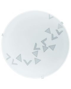 Weiße Deckenlampe Glas, Bada